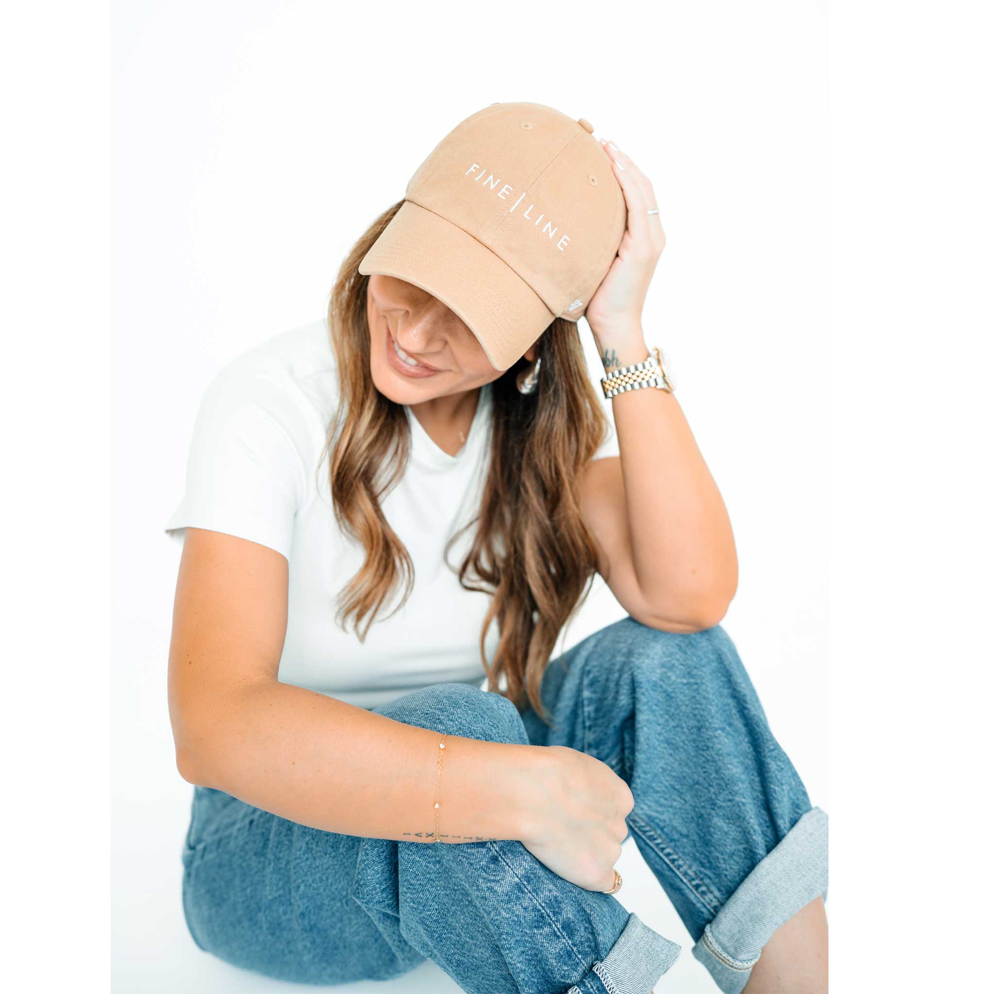 Fine Line Hat - Tan