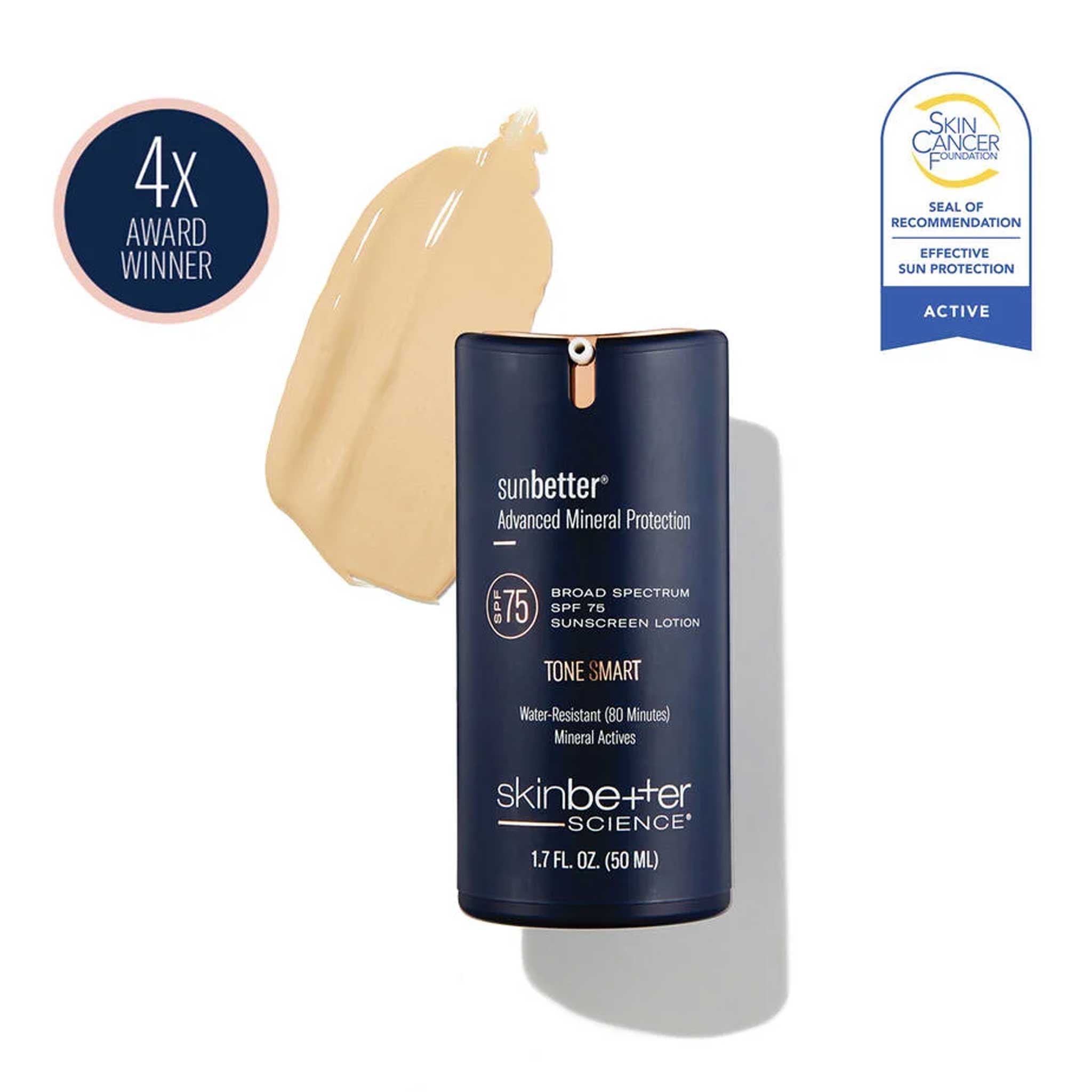 Sunbetter TONE SMART SPF 75 Sunscreen Lotion 50ml
